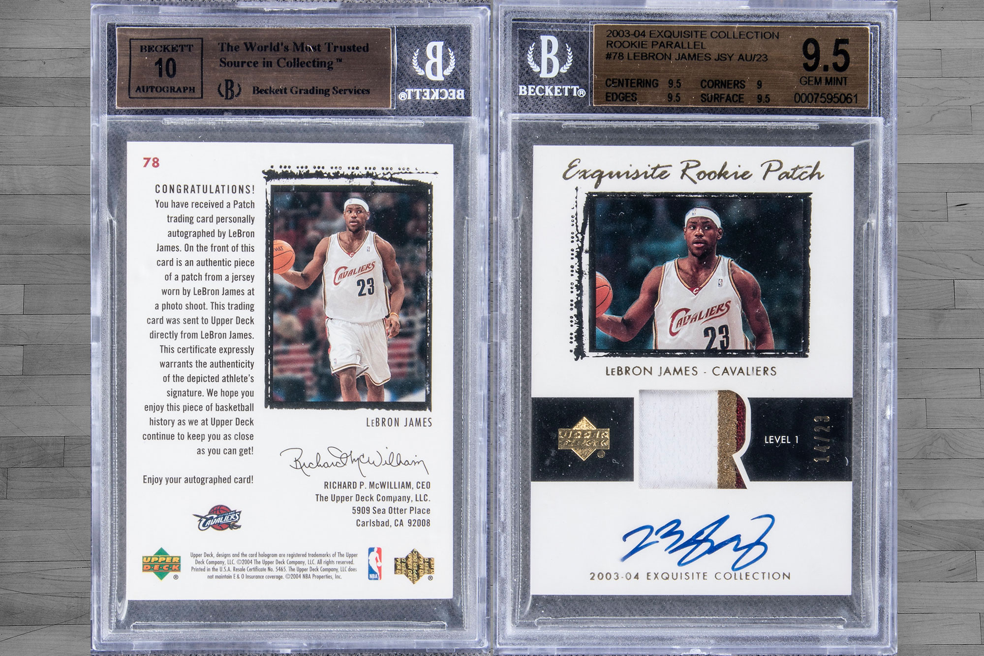 Upper Deck LeBron James NBA Original Autographed Jerseys for sale